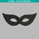 Masquerade Mask Embroidery Design - 6 Sizes - INSTANT DOWNLOAD 