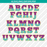 Mermaid Font Letters Alphabet Lettering Birthday Party SVG Vector Cricut Cut File Clipart Png Eps Dxf