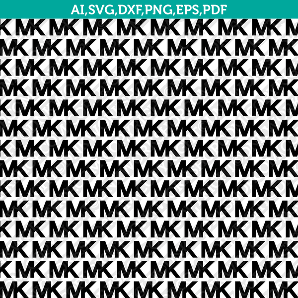 Michael Kors MK Fashion Pattern SVG Cut File Cricut Silhouette Cameo  Clipart Png Eps Dxf Vector
