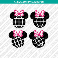 Mickey Epcot SVG Cricut Cut File Silhouette Cameo Clipart Png Eps Dxf Vector
