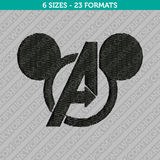 Mickey Mouse Avengers Embroidery Design