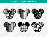 Mickey Mouse Earring svg Minnie Mouse Pendant Faux Leather Template Disney SVG Cricut Laser Cut File Clipart Png Eps Dxf Vector