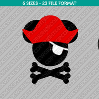 Mickey Mouse Pirate Embroidery Design - 6 Sizes - INSTANT DOWNLOAD 