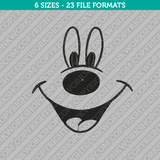 Mickey Mouse Face Embroidery Design - 6 Sizes - INSTANT DOWNLOAD 