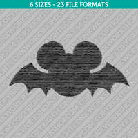 Mickey Mouse Halloween Bat Embroidery Design - 6 Sizes - INSTANT DOWNLOAD 