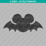 Mickey Mouse Halloween Bat Embroidery Design - 6 Sizes - INSTANT DOWNLOAD 