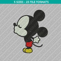 Mickey Mouse Kissing Embroidery Design - 5 Sizes - INSTANT DOWNLOAD 