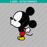 Mickey Mouse Kissing Embroidery Design - 5 Sizes - INSTANT DOWNLOAD 