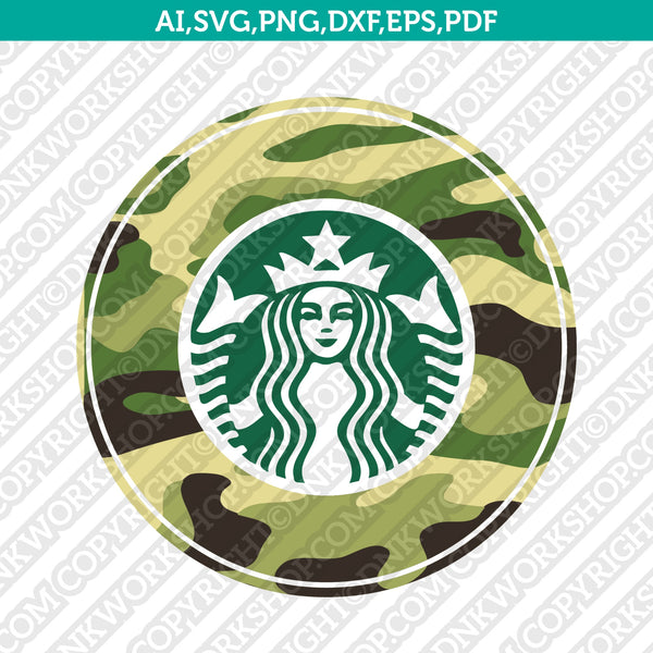 Military Army Marine Seal Hunting Camo Camouflage Starbucks SVG Cricut Cut  File – DNKWorkshop