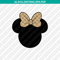 Minnie Mouse Designer Gucci Pattern SVG Sticker Cricut Cut File Clipart Png Eps Dxf Vector
