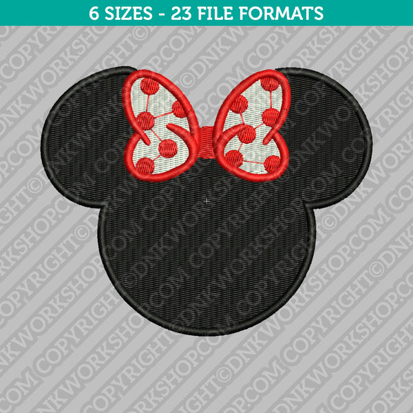 Minnie mouse patch Embroidery Designs for machine - Embroidery