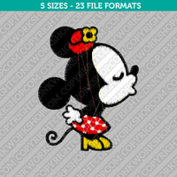 Minnie Mouse Kissing Embroidery Design - 5 Sizes - INSTANT DOWNLOAD 