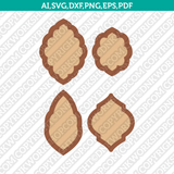Moroccan Earring Template SVG Cricut Laser Cut File Clipart Png Eps Dxf Vector