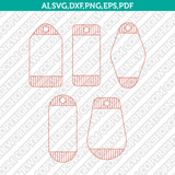 Motel Keychain Templates SVG Laser Cut File Cricut Silhouette Cameo Clipart Png Eps Dxf Vector