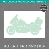 Motorcycle Motorbike Biker Photo Collage Template Canva PDF