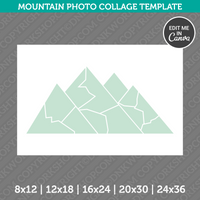 Mountain Photo Collage Template Canva PDF