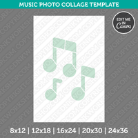 Music Musical Photo Collage Template Canva PDF