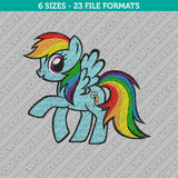 My Little Pony Rainbow Dash Machine Embroidery Design