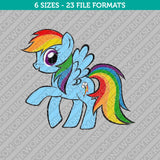 My Little Pony Rainbow Dash Machine Embroidery Design