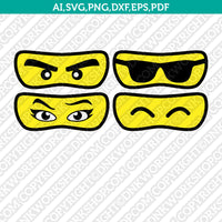 Ninja-Ninjago-Lego-Eyes-Mask-SVG-Silhouette-Cameo-Vector-Cricut-Cut-File-Clipart-Png-Eps-Dxf
