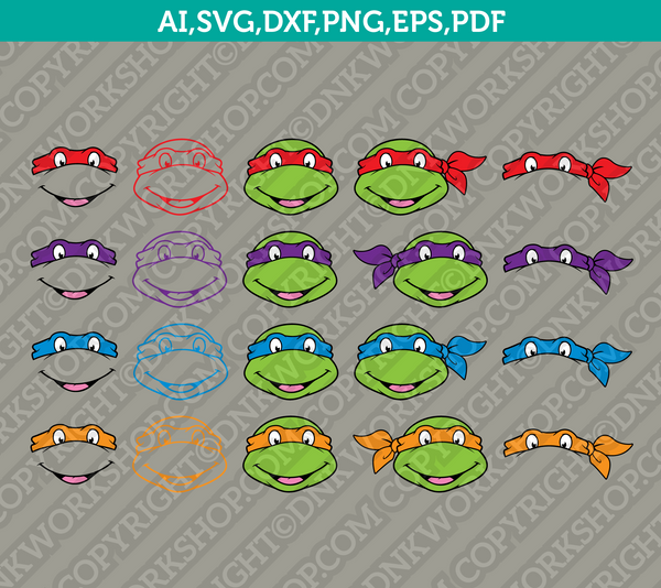Ninja Turtles Birthday Shirt Sticker SVG Cricut Cut File Clipart Png –  DNKWorkshop