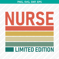 Nurse SVG T-Shirt Cut File Cricut Silhouette Cameo Clipart Png Eps Dxf