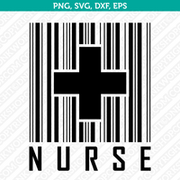 Nurse SVG T-Shirt Cut File Cricut Silhouette Cameo Clipart Png Eps Dxf