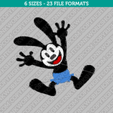 Oswald the Lucky Rabbit Embroidery Design - 6 Sizes - INSTANT DOWNLOAD 