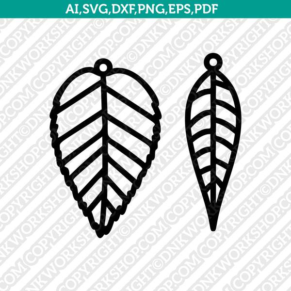 Leaves Earrings SVG, Leaf Svg Template, Leather Earrings Laser Cut Files,  Natural Earring SVG, Tropical Earring SVG - Etsy