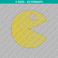 Pacman Embroidery Design