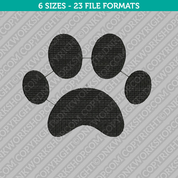 Dog Paw Print Embroidery Design