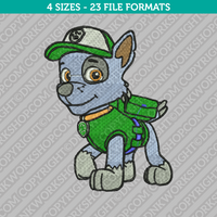 Paw Patrol Rocky Embroidery Design - 5 Sizes - INSTANT DOWNLOAD 