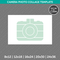 Camera Photography Photo Collage Template Canva PDF