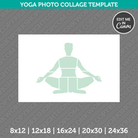 Yoga Photo Collage Template Canva PDF