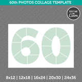 60th Birthday Photos Collage Template