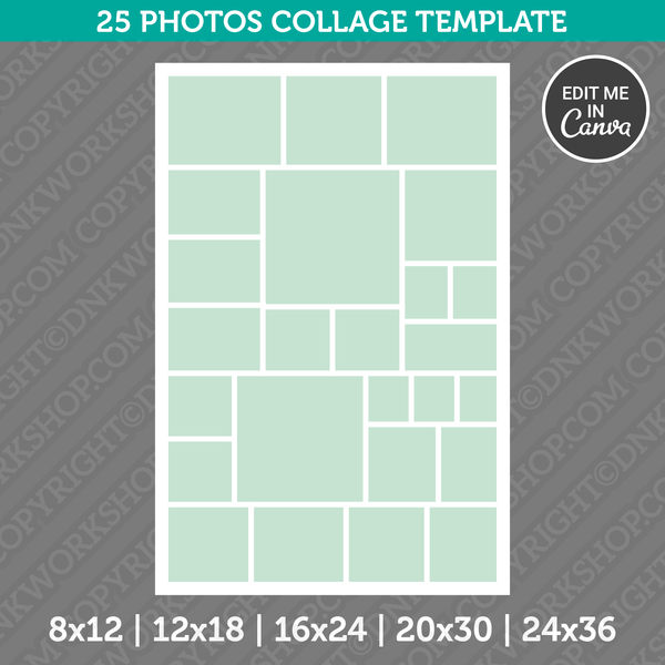 Photo Collage Template Canva Style 7