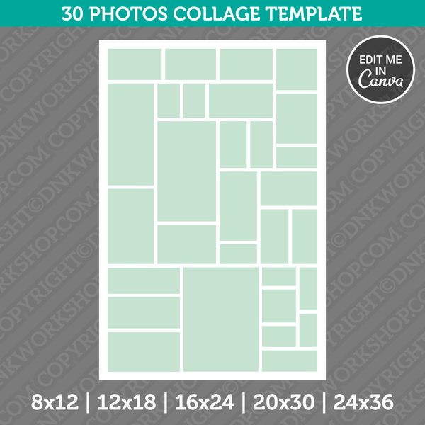 Photo Collage Template Canva Style 15