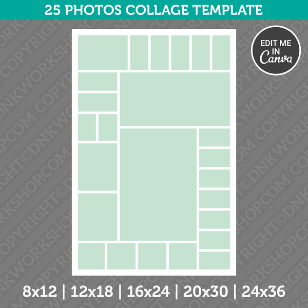 Photo Collage Template Canva Style 8