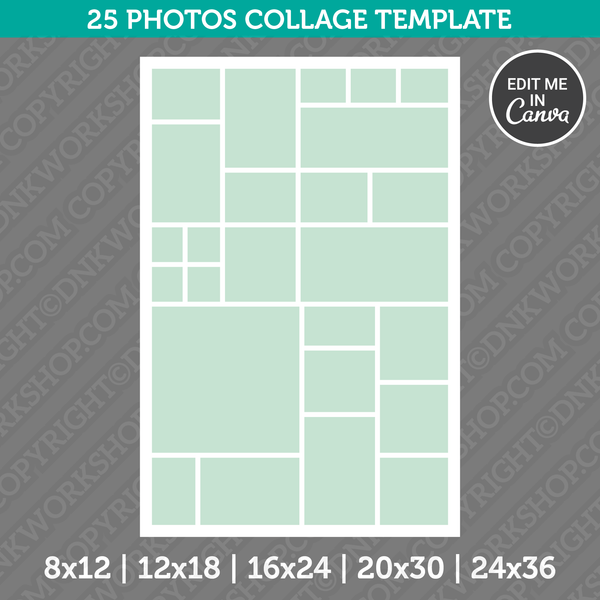 Photo Collage Template Canva Style 6