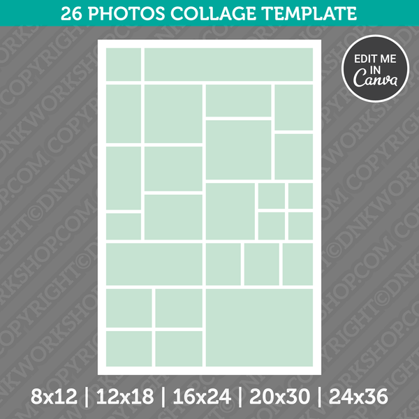 Photo Collage Template Canva Style 1