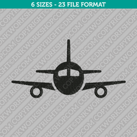 Plane Airplane Aircraft Embroidery Design - 6 Sizes - INSTANT DOWNLOAD 