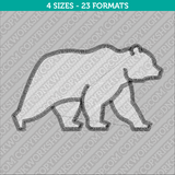 Polar Bear Embroidery Design