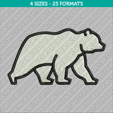 Polar Bear Embroidery Design