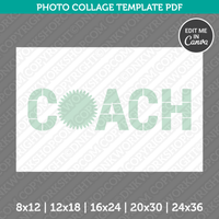 Coach Pom Photo Collage Canva PDF