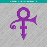 Prince Musician Logo Embroidery Design - 5 Sizes - INSTANT DOWNLOAD 