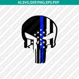 Punisher SVG Vector Silhouette Cameo Cricut Cut File Clipart Png Dxf Eps