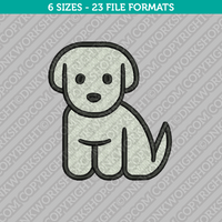 Puppy Dog Embroidery Design - 6 Sizes - INSTANT DOWNLOAD 