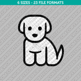 Puppy Dog Embroidery Design - 6 Sizes - INSTANT DOWNLOAD 