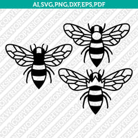 Queen Bee SVG Cut File Vector Cricut Silhouette Cameo Clipart Png Dxf Eps