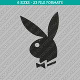 Rabbit Playboy Embroidery Design - 6 Sizes - INSTANT DOWNLOAD